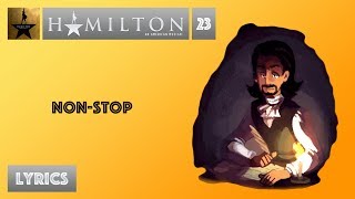 23 Hamilton  NonStop VIDEO LYRICS [upl. by Stasny]