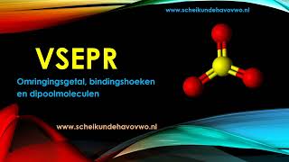 vsepr theorie omringsgetal bindingshoek dipool tetraeder [upl. by Yvel]