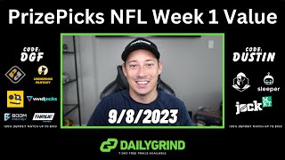 NFL WEEK 1 PRIZEPICKSVALUE STREAM  PLAYER PROPS  CFB PICKS  MLB [upl. by Braca800]