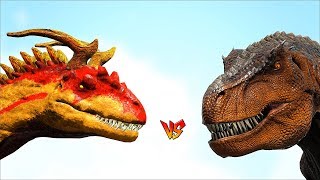 Ark Survival  DIVINE ALLOSAURUS vs ARK DINOS and more Ep275 [upl. by Enitnatsnoc]