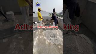 Adhesive Mortar Mixing by Hands P355 Construction Dha Lahore shorts viral [upl. by Zetes]