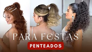 Penteados Magníficos para Festas  Hairstyle  Peinados [upl. by Oni426]