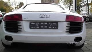 White Audi R8 at Gohm in Singen [upl. by Ronacin]