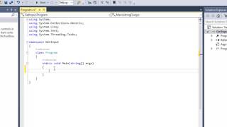 Create a Basic Console Application Visual Studio C Net  Video [upl. by Kram920]