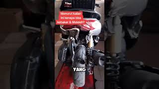 Motor nmax kebakar di bagian belakang review motor shorts [upl. by Kellina]