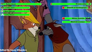 Robin Hood 1973 Archery Fight with healthbars [upl. by Dettmer]