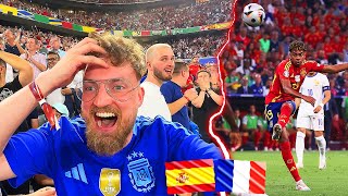 Spanien vs Frankreich  EM Stadionvlog 🇪🇸🇫🇷  LAMINE TRAUMTOR  ICH RASTE KOMPLETT AUS  ViscaBarca [upl. by Enelehcim790]