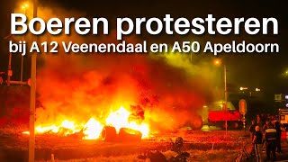 Boerenprotesten in Veenendaal en Apeldoorn [upl. by Ronalda576]