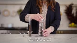 The London acrylic salt and pepper mills  How to refill your salt and pepper mills  Cole amp Mason [upl. by Zahavi]