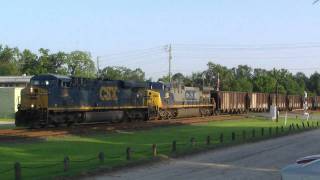 CSX U156 at Folkston Ga on 8709 [upl. by Ushijima706]