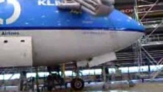 EMERGENCY SLIDE DEPLOY  klm boeing 747400 [upl. by Tavey]