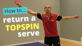 How to return a topspin serve [upl. by Ahsirtal]