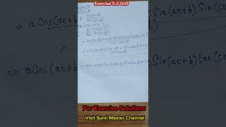 Class 12 Maths Ch 05 Differentiation Exercise 52 Qn 5 Solution  Ex 52 Qn5  Class 12 Qn5 Ex 52 [upl. by Forster]