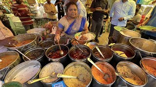 Hyderabad Famous Hardworking Lady Selling Unlimited Meals Non amp Veg  12 Years Completed [upl. by Hillyer766]