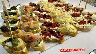 6 VARIEDADES DE PINTXOS FACILES PARA NAVIDAD [upl. by Sew]