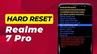 How To Hard Reset Realme 7 Pro  Full Guide [upl. by Crispen]