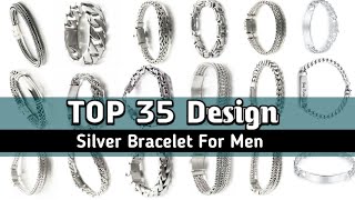 2023 Latest Silver Bracelet design For Men  mens Silver Bracelet design [upl. by Vookles365]