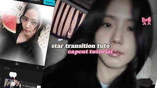 star transition tutorialcapcut tutorialeasy tutorial no capcut pro needed [upl. by Neibart247]