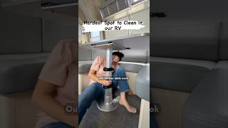 All the nooks and crannies 😅 cleaning cleanwithme rvlife rv airstream rvliving nomad [upl. by Ennayelhsa]