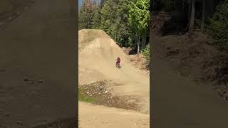 Cruising through big jumps on Crabapple Hits in Whistler age11 mountainbike whistler crabapple [upl. by Fin138]