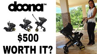 Doona Stroller  Car Seat Review Is it Worth It [upl. by Shultz]