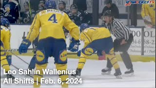 Leo Sahlin Wallenius SWE4  All Shifts  Sweden vs Finland  02 06 2024  U18 Five Nations [upl. by Tayyebeb104]