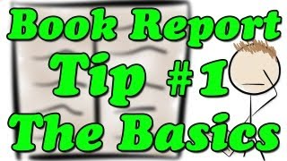 How to Write a Book Report  Tip 1  The Basics Minute Book Report [upl. by Ikkaj]