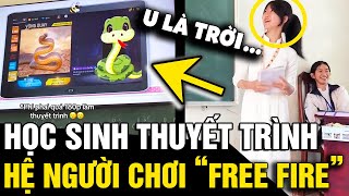 Chơi FREE FIRE quá 180 phút nữ sinh có màn THUYẾT TRÌNH khiến cả lớp cười bò  Tin Nhanh 3 Phút [upl. by Yentruocal]