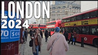 London City Walk Tour 2024  Oxford Street  4K HDR [upl. by Volding]