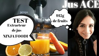 912g de fruits combien de jus TEST JUS ACE EXTRACTEUR DE JUS NINJA FOODI [upl. by Ahseryt]