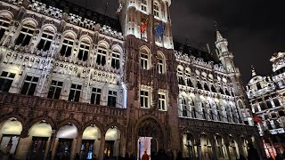 رحلتي الى بلجيكا بروكسل 🇧🇪 Brussels Belgium « Town Hall » « Grand Palace » [upl. by Cece]