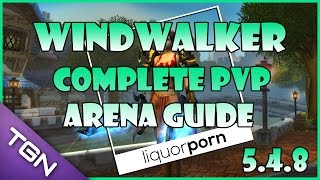 WoW 54 PvP Windwalker Monk  Liquorporns Complete PvP Arena Guide [upl. by Ecirtahs]