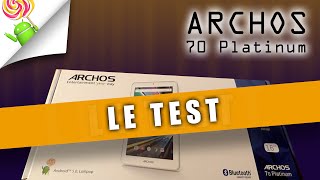 Tablette Archos 70 platinum LE TEST [upl. by Naitsabas474]