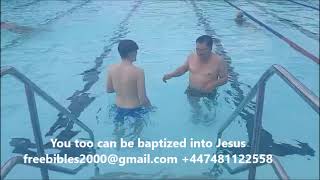 Baptism into Jesus without need for a church anywhere in the UK [upl. by Zebaj941]