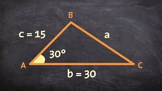 Using the law of cosines for a triangle with SAS [upl. by Udall]