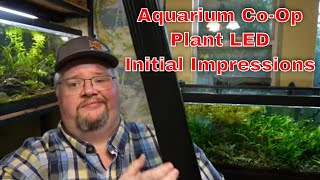 Aquarium CoOp Plant Light  Initial Impressions and Fish room updates [upl. by Atnauqahs]