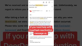 Reactivate your doordash driver account with us doordash doordashdriver Reactivatedoordash uber [upl. by Yenobe]