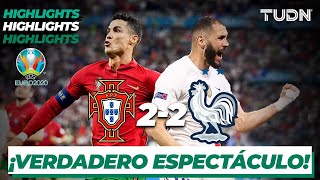 Highlights  Portugal 22 Francia  UEFA Euro 2020  Grupo FJ3  TUDN [upl. by Barsky525]