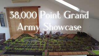 Empire 38000 Point Grand Army Showcase  Warhammer The Old World [upl. by Haidebej]