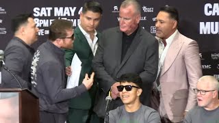 Canelo Álvarez and Oscar De La Hoya almost come to BLOWS [upl. by Annis41]