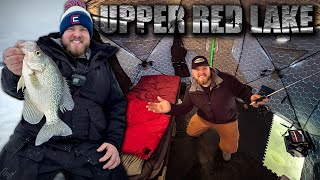 Upper Red Lake CRAPPIES  Ice Camping [upl. by Korwin]