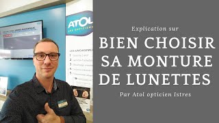 Comment choisir ses lunettes par Atol mon opticien Istres [upl. by Aarika947]