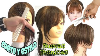 Las mejores Técnicas de Cortes para Flequillos Capas y Degrafilados Corte y Estilo HairCuts [upl. by Ela]