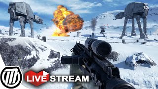 Star Wars Battlefront 3 Gameplay HUGE BATTLE amp ATAT Assault Multiplayer LIVE Stream PC 1080p [upl. by Squier480]