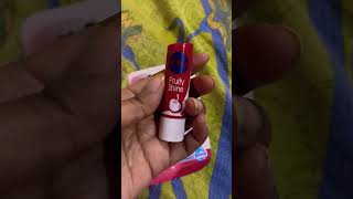 Nivea fruity shine cherry lip balm😊with pink tint nivea nivealipbalm lipbalm [upl. by Nylyahs214]