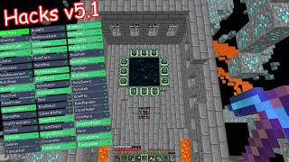 Speedrunning Minecraft With Hacks [upl. by Annayr]