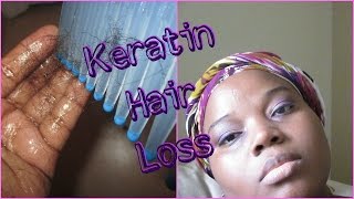 KERATIN TREATMENT HAIR LOSS ON 4C HAIR NIGHTMARE  NATURAL HAIR JOURNEY PART 2 [upl. by Toile]