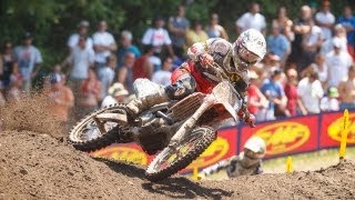 RedBud 250 Moto 1 Blake Baggett vs Justin Barcia for 1st 1200 to Go [upl. by Aniat]