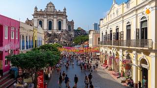 Macau🇲🇴 A Journey Through the City with the Asias Highest GDP 4K UHD [upl. by Bautram]