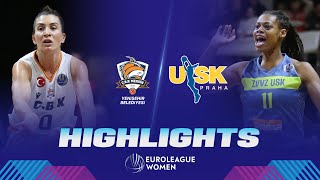 Cukurova Basketbol Mersin v ZVVZ USK Praha  Gameday 14  Highlights  EuroLeague Women 202324 [upl. by Ellezig784]